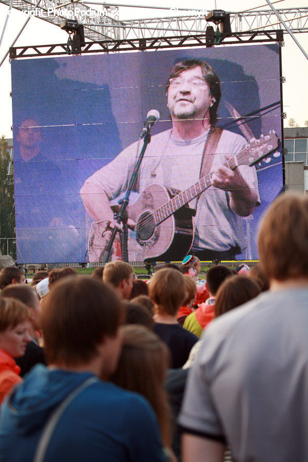 People, Person, Human, Crowd, Asleep, Guitar, Musical Instrument