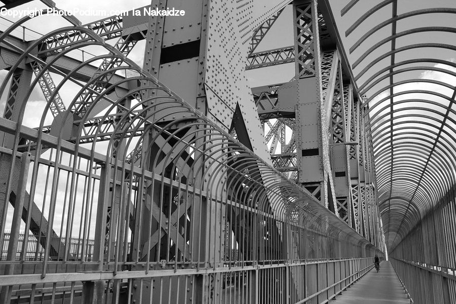 Freeway, Overpass, Bridge, Building, Office Building, City, Downtown