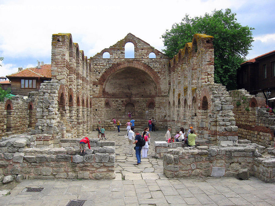 Ruins, Castle, Fort, Brick, Rubble, Building, Housing