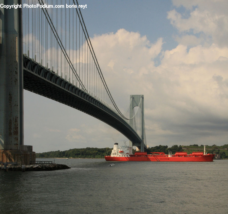 Ferry, Freighter, Ship, Tanker, Vessel, City, Downtown