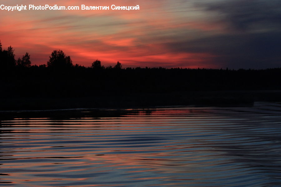 Dawn, Dusk, Red Sky, Sky, Sunrise, Sunset, Outdoors