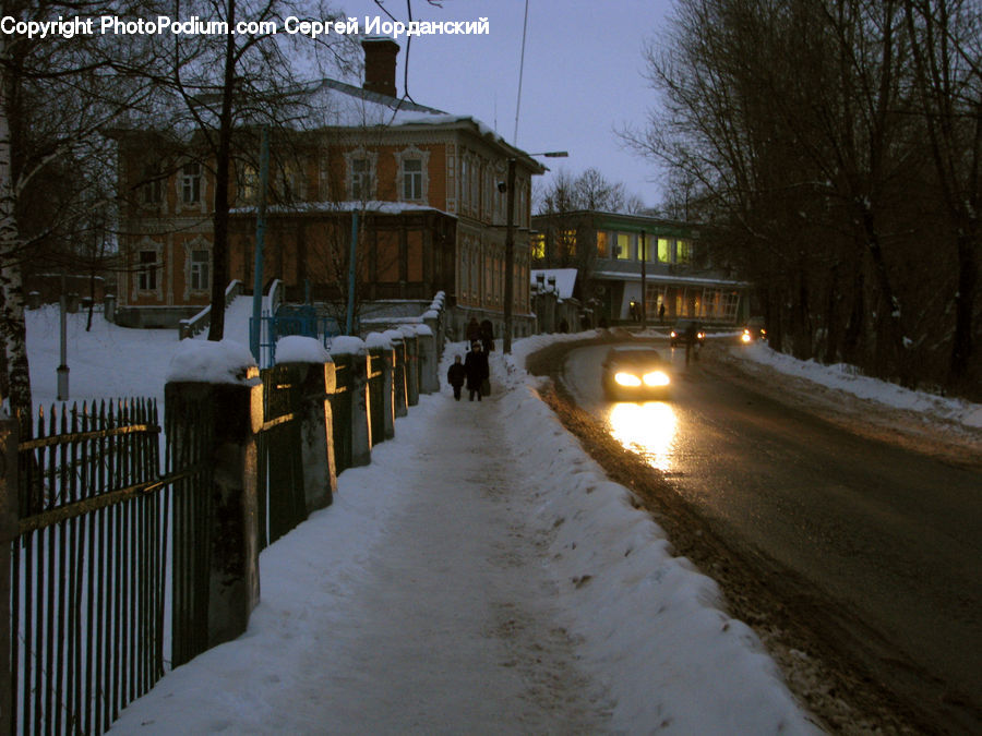 Puddle, Blizzard, Outdoors, Snow, Weather, Winter, Ice