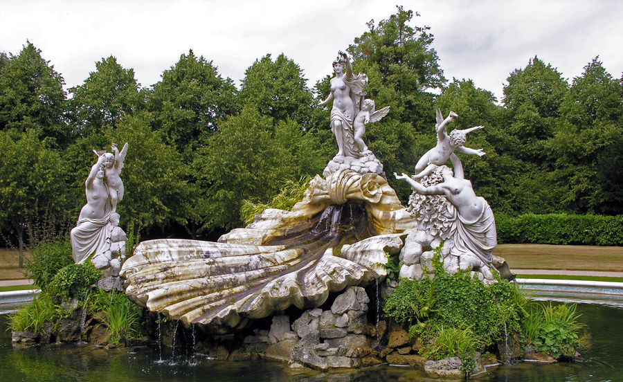 Plant, Potted Plant, Outdoors, Pond, Water, Art, Sculpture