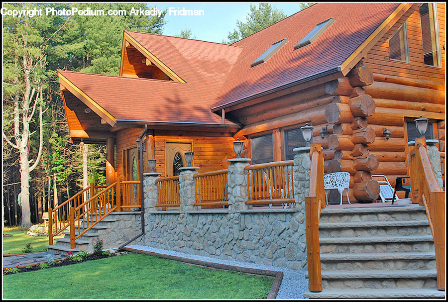 Building, Cabin, Shelter, Cottage, Housing, Patio, Pergola