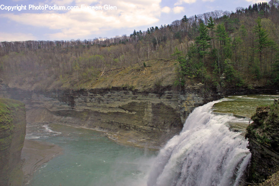 Outdoors, River, Water, Waterfall, Creek, Coast, Sea