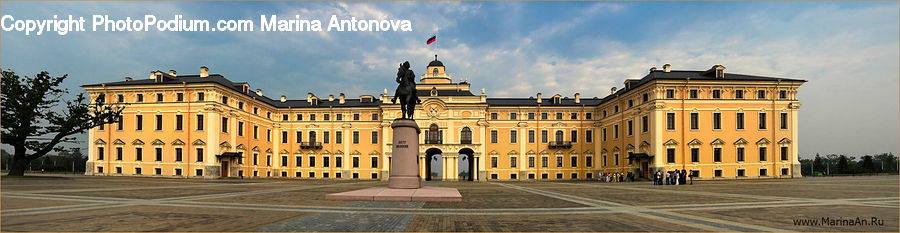 Architecture, Castle, Mansion, Palace, Downtown, Plaza, Town Square