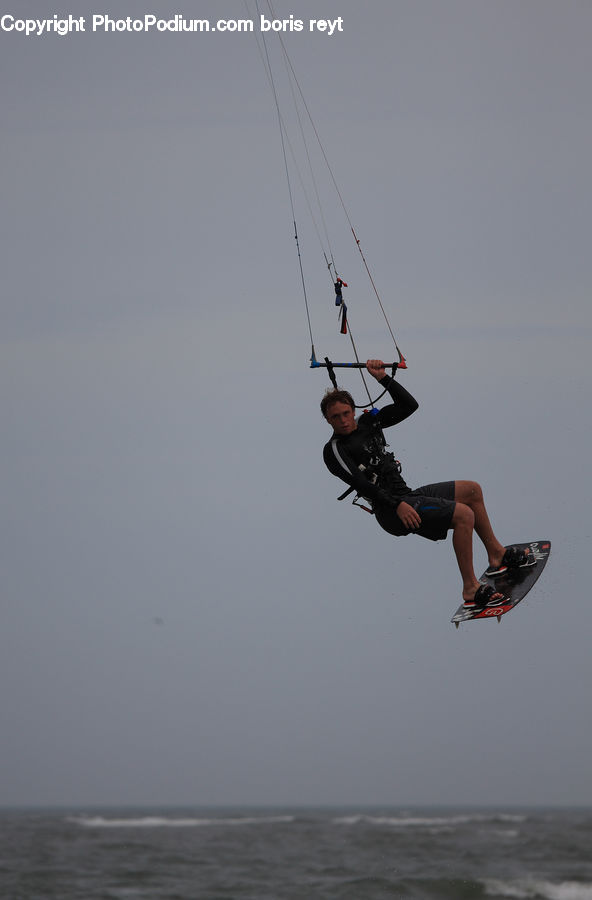 Adventure, Bungee, Rope, Piste, Slide, Snow, Snowboarding