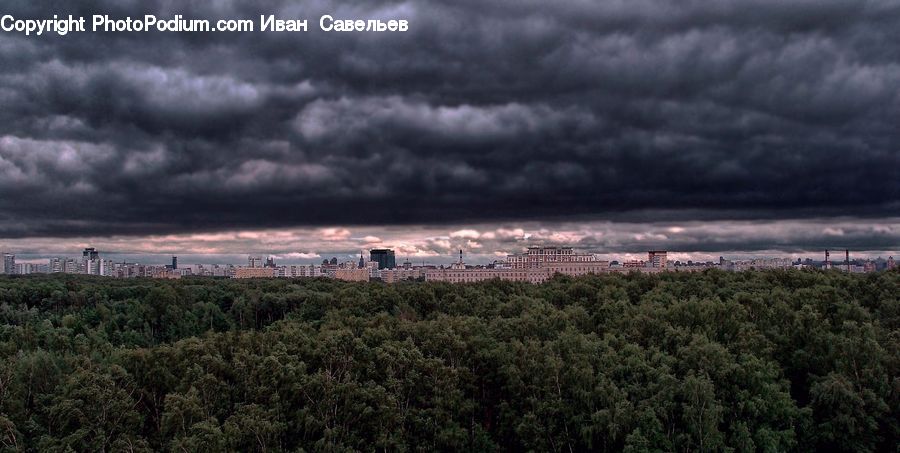Outdoors, Storm, Weather, Cloud, Cumulus, Sky, Bush