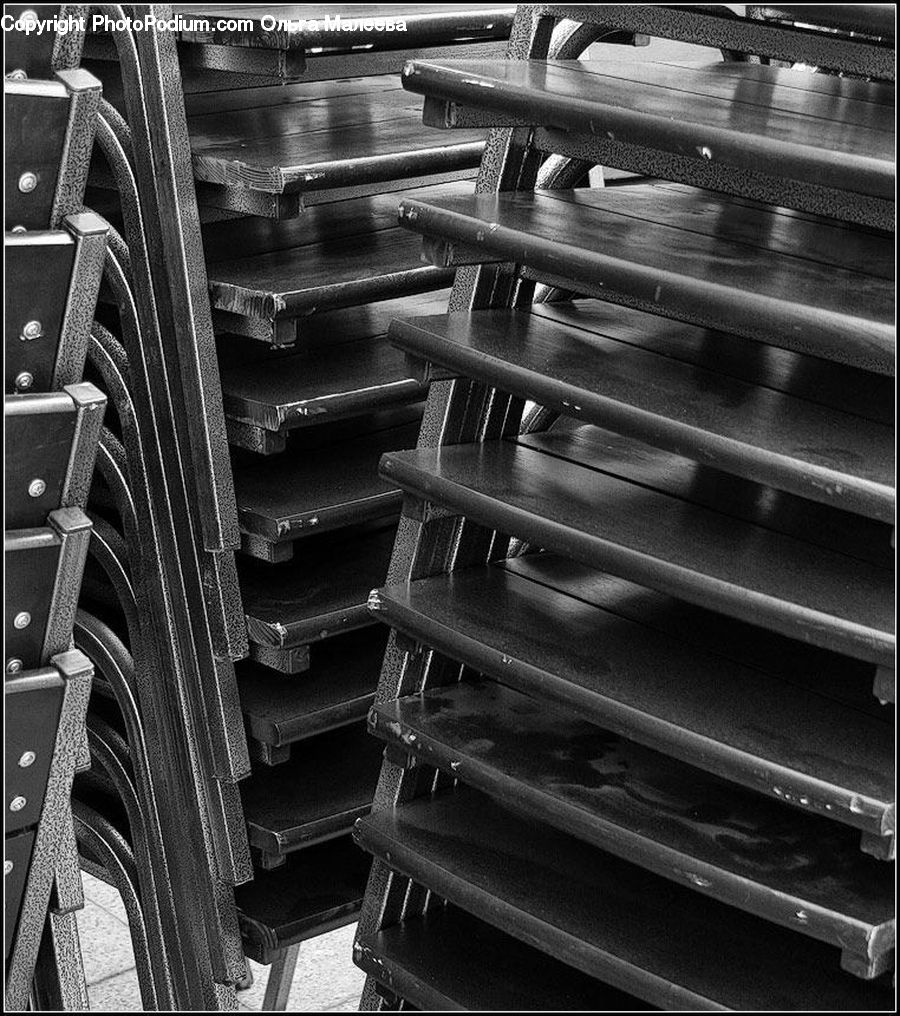 Banister, Handrail, City, Downtown, Urban, Parking, Parking Lot