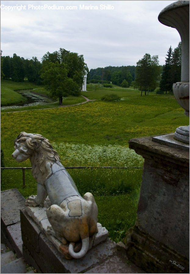 Tomb, Art, Gargoyle, Statue, Bench, Flagstone