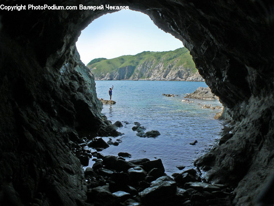 Coast, Cove, Outdoors, Sea, Water, Hole, Cliff
