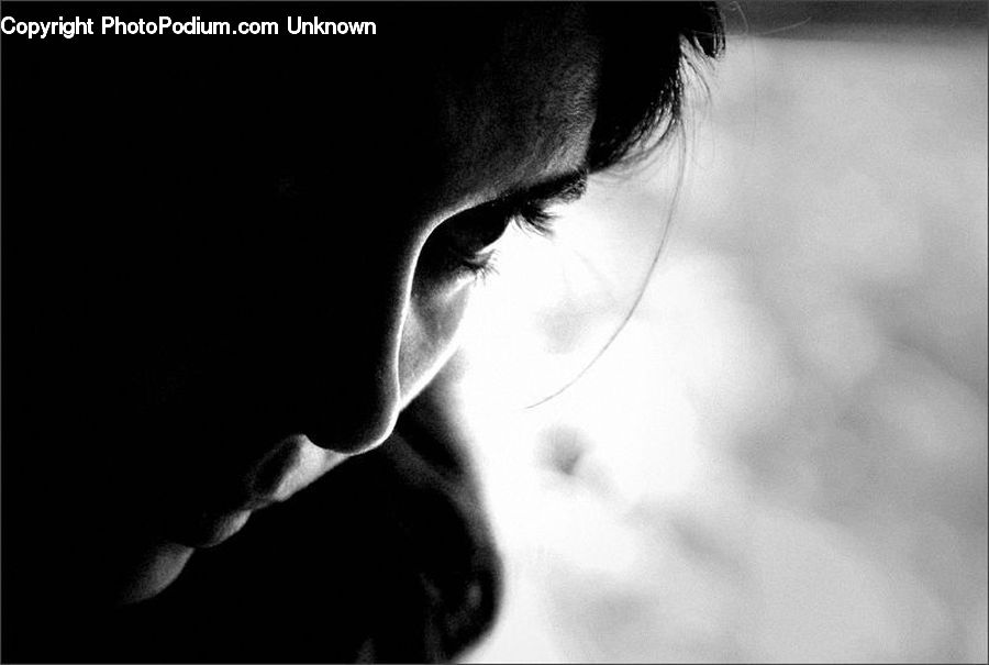 Person, Portrait, Silhouette, Female, Face
