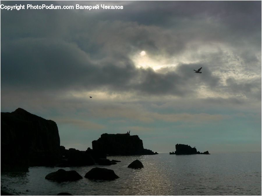 Coast, Outdoors, Sea, Water, Beach, Promontory, Cliff