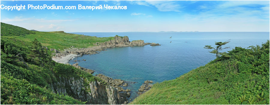 Promontory, Cliff, Outdoors, Coast, Sea, Water, Landscape