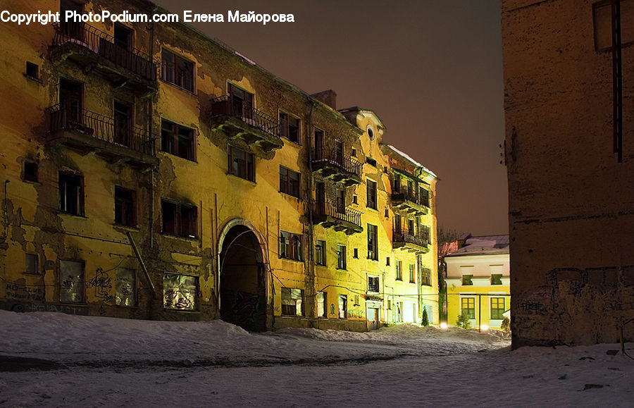 Building, Housing, Villa, Alley, Alleyway, Road, Street