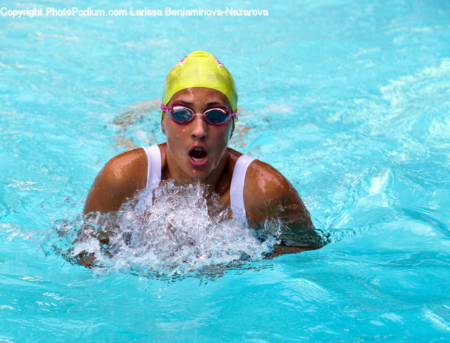 Sport, Swimming, Water, People, Person, Human, Goggles