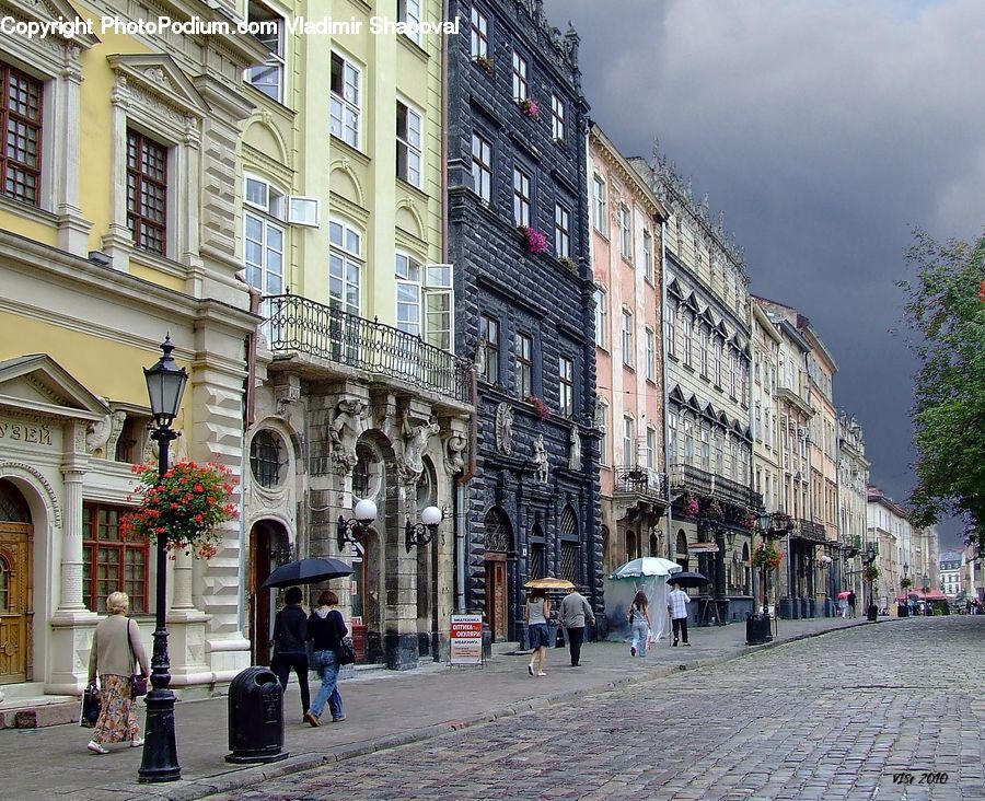 Road, Street, Town, Cobblestone, Pavement, Walkway, Building