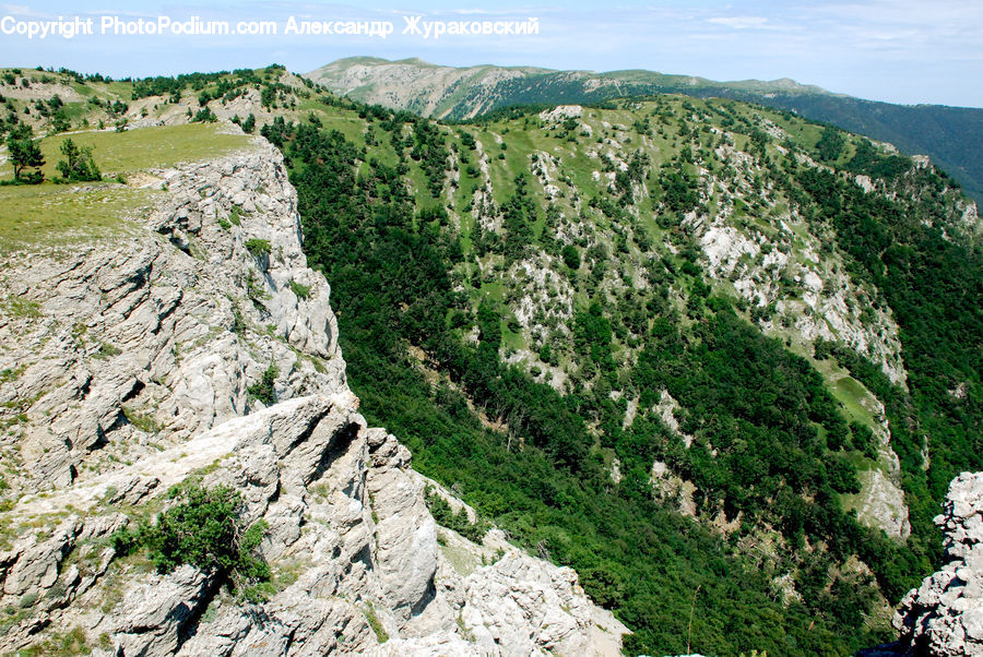 Crest, Mountain, Outdoors, Peak, Landslide, Rock, Cliff