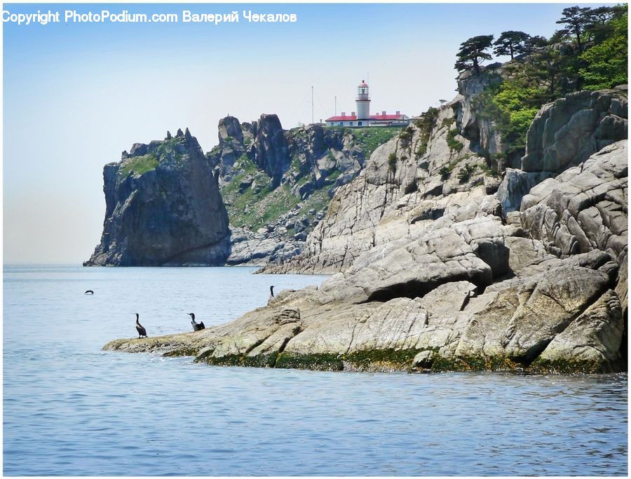 Cliff, Outdoors, Promontory, Rock, Coast, Sea, Water