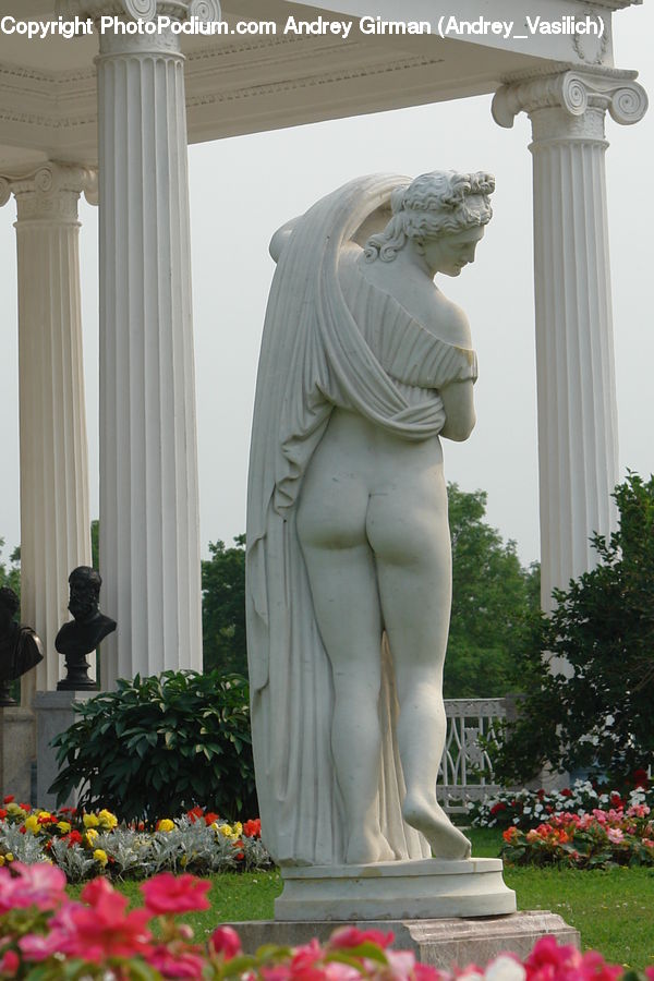 Plant, Potted Plant, People, Person, Human, Art, Gargoyle
