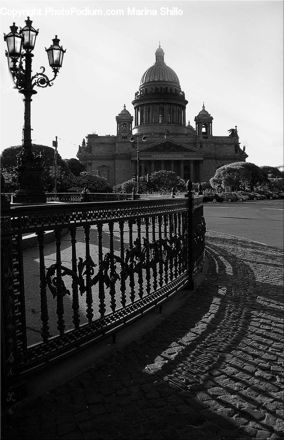 Lamp Post, Pole, Architecture, Cathedral, Church, Worship, Dome