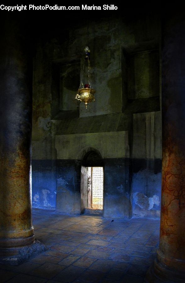 People, Person, Human, Column, Pillar, Crypt, Architecture