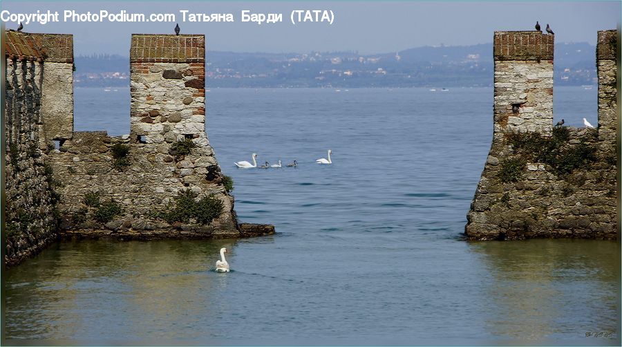 Coast, Outdoors, Sea, Water, Cliff, Architecture, Castle