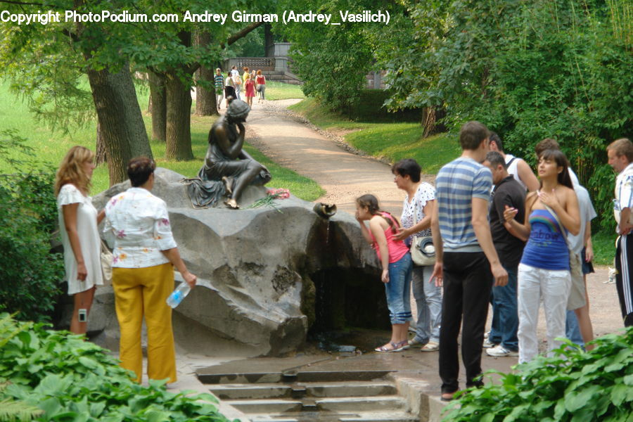 People, Person, Human, Art, Sculpture, Statue, Herbs