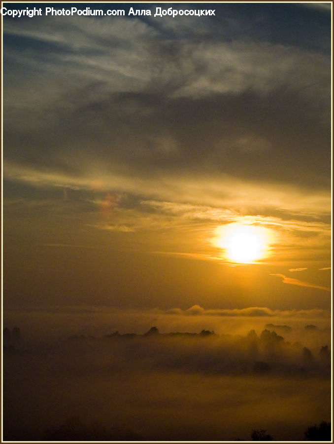 Sun, Azure Sky, Cloud, Outdoors, Sky, Dawn, Dusk