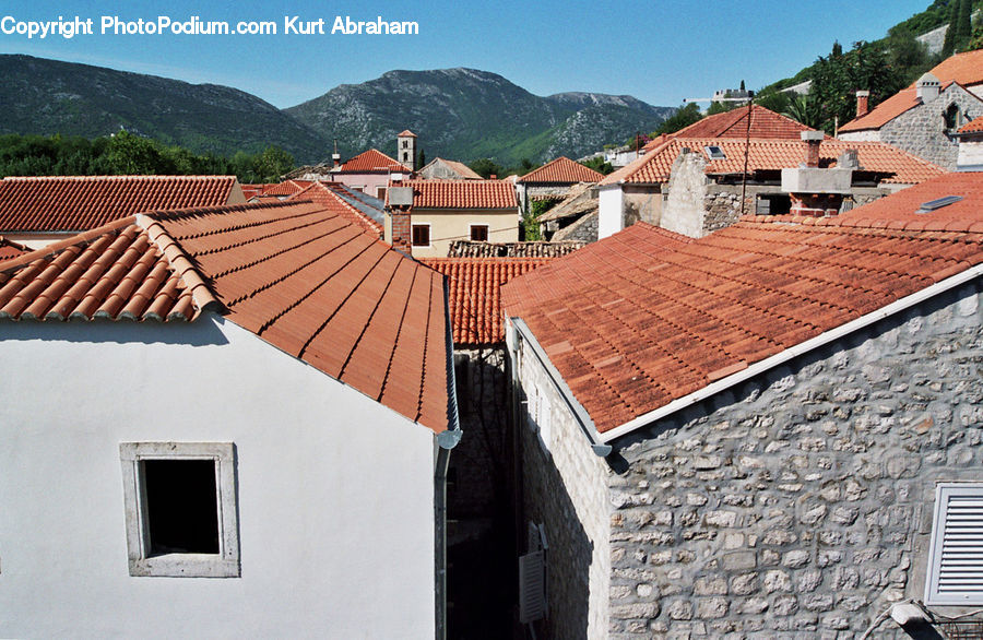 Roof, Brick, Hole, Tile Roof, Building, Housing, Villa