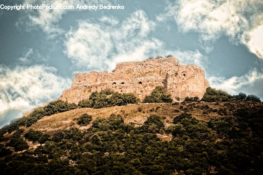 Grassland, Mound, Castle, Fort, Landscape, Nature, Scenery