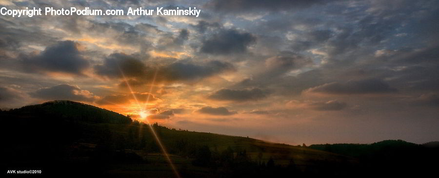 Dawn, Outdoors, Sky, Sun, Sunlight, Sunrise, Sunset