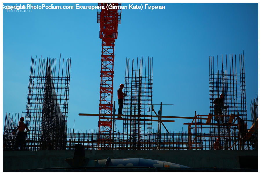 Factory, Refinery, Construction, Scaffolding