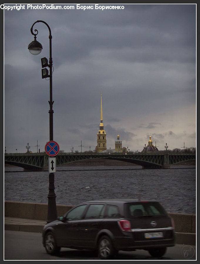 Architecture, Spire, Steeple, Tower, Bridge, Parliament, Train