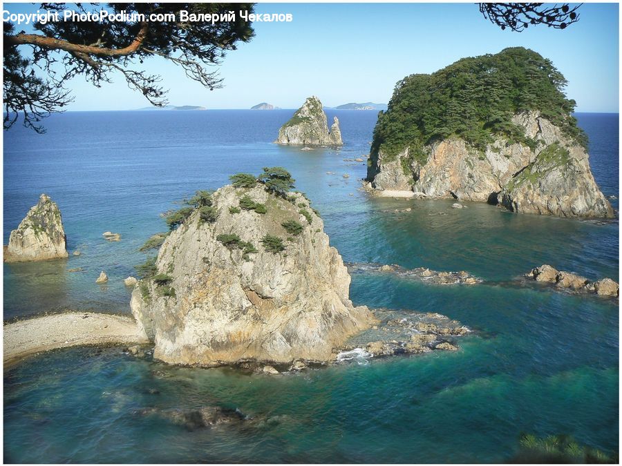 Coast, Island, Land, Sea, Outdoors, Water, Cliff