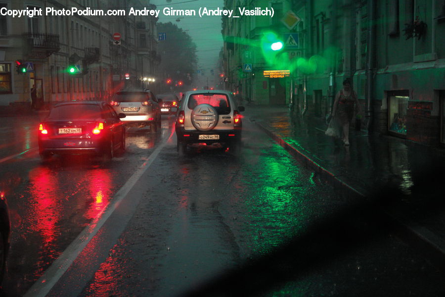 Automobile, Car, Vehicle, Cab, Taxi, Fog, Pollution