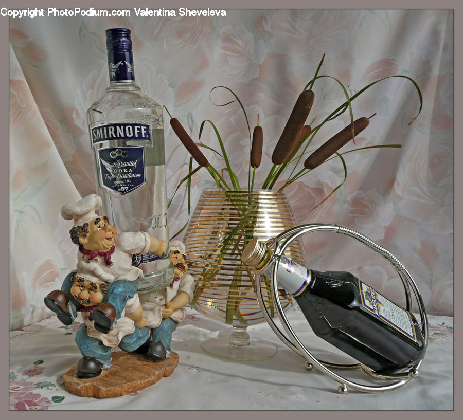 Figurine, Alcohol, Beverage, Cocktail, Gin, Liquor, Glass