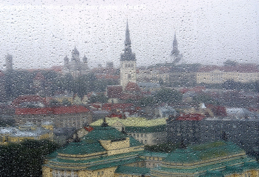 City, Downtown, Architecture, Plaza, Town Square, Building, Town