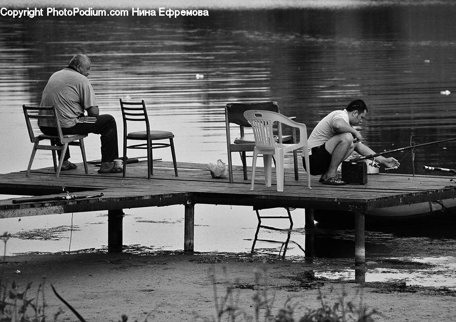 People, Person, Human, Chair, Furniture, Dock, Landing