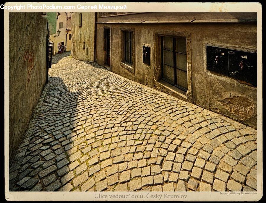 Cobblestone, Pavement, Walkway, Brick, Bunker, Soil