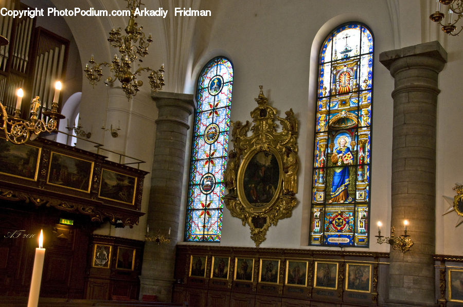 Chandelier, Lamp, Altar, Architecture, Church, Worship, Cathedral