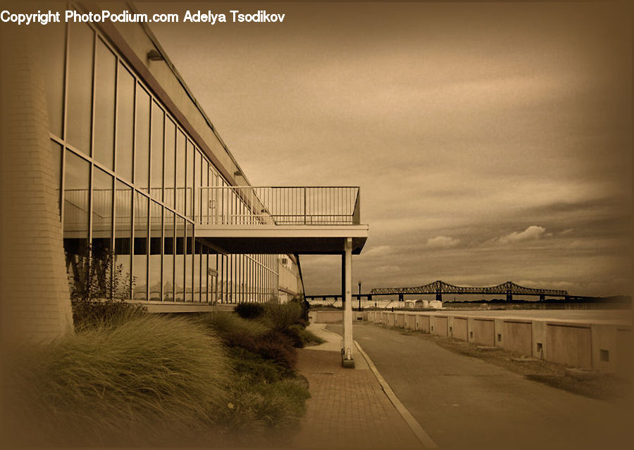 Freeway, Overpass, Coast, Outdoors, Sea, Water, Building
