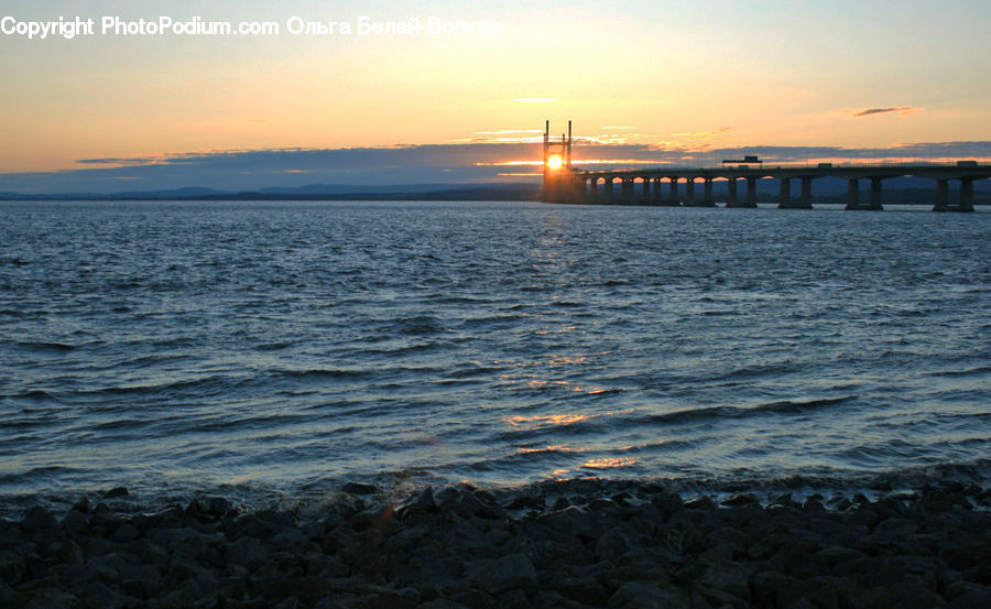 Dock, Pier, Dawn, Dusk, Sky, Sunrise, Sunset