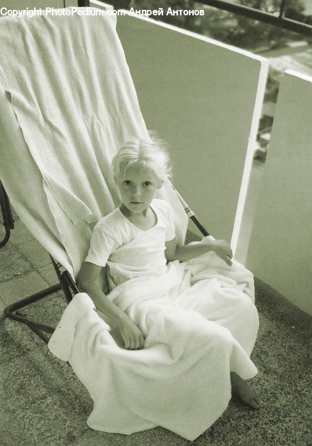 People, Person, Human, Cradle, Crib, Furniture, Costume