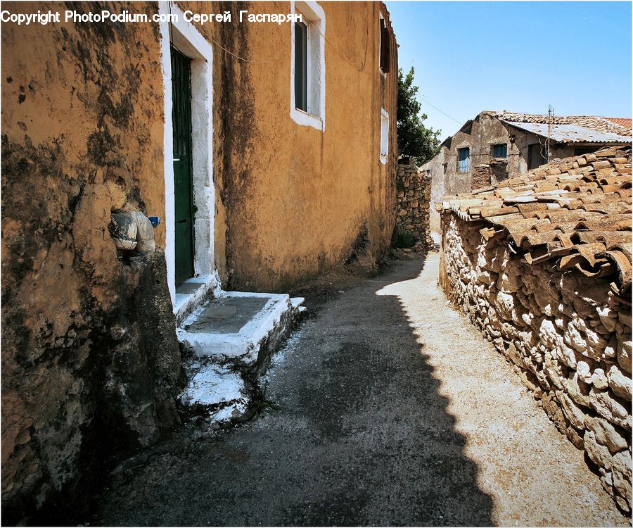Alley, Alleyway, Road, Street, Town, Cobblestone, Pavement