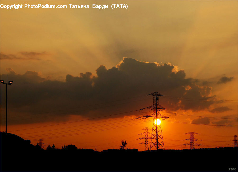 Dawn, Dusk, Red Sky, Sky, Sunrise, Sunset, Outdoors