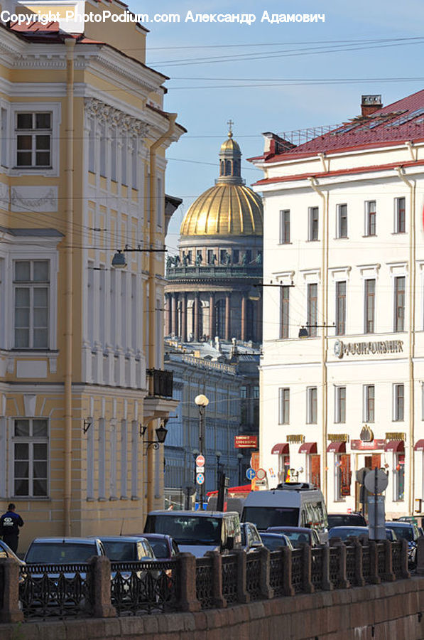 Automobile, Car, Vehicle, Building, Architecture, Dome, Castle