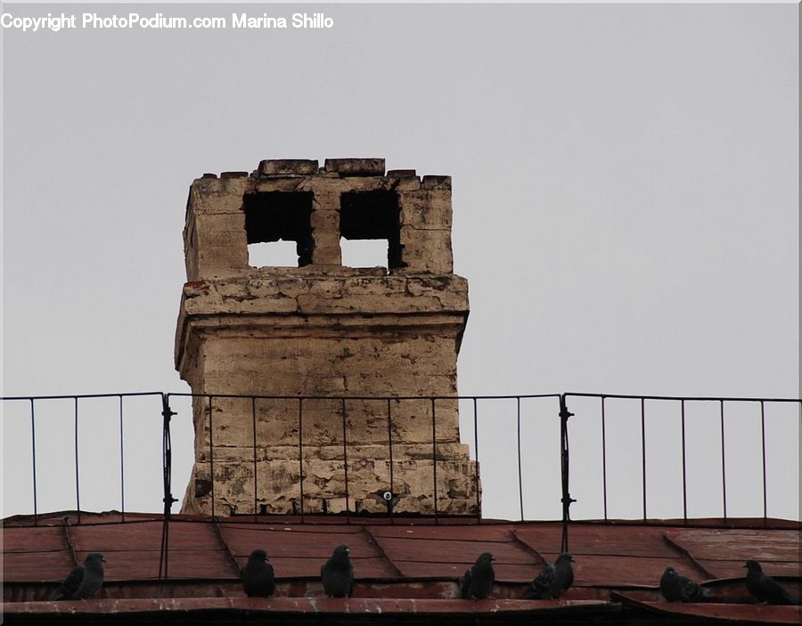 Architecture, Bell Tower, Clock Tower, Tower, Brick, Hole, Building