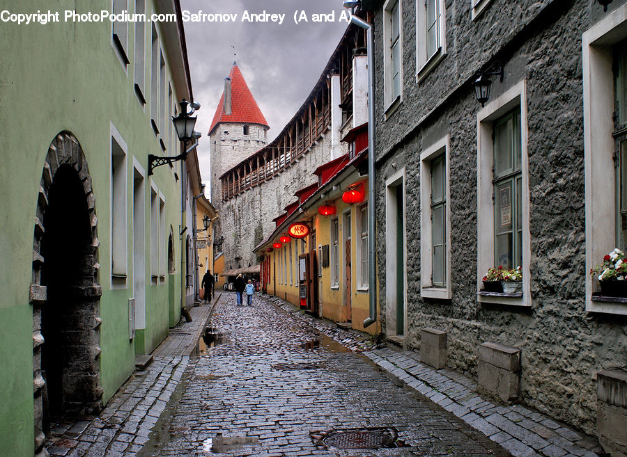 Arch, Cobblestone, Pavement, Walkway, Road, Street, Town