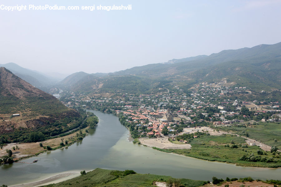 Outdoors, River, Water, Aerial View, Plateau, Landscape, Nature